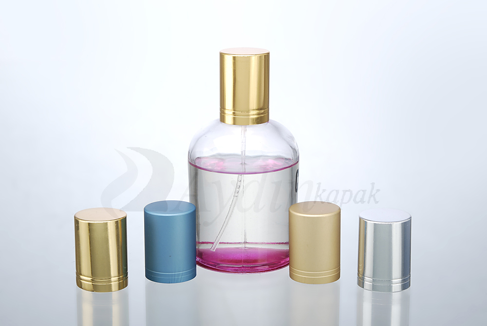 kod-T5         Material-Al. - LDPE   Bu Kapak 15mm valfe ,15mm boğaza ve 20mm valfe uygundur.Özellikle açık parfüm şişelerinin vazgeçilmezidir.